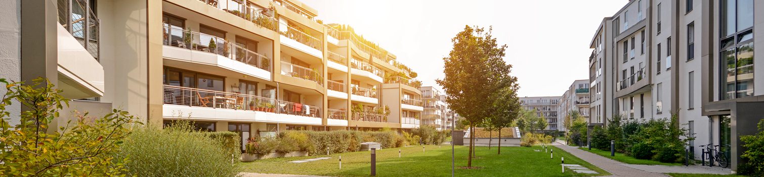 seccion comunidades Vista de una zona común de una Comunidad de vecinos-